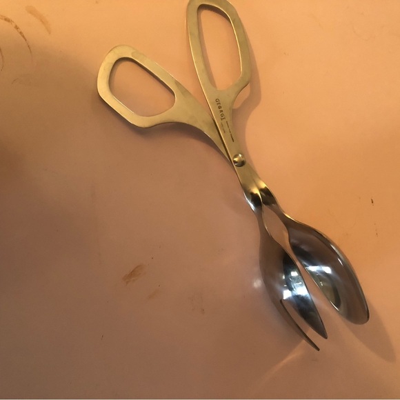 George Stainless Steel Tongs made in China. Great for salad-used - Picture 1 of 7